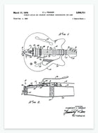 guitar med vibrato | PATENTPLAKAT - decoARTE
