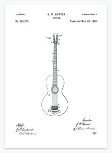 guitar | PATENTPLAKAT - decoARTE