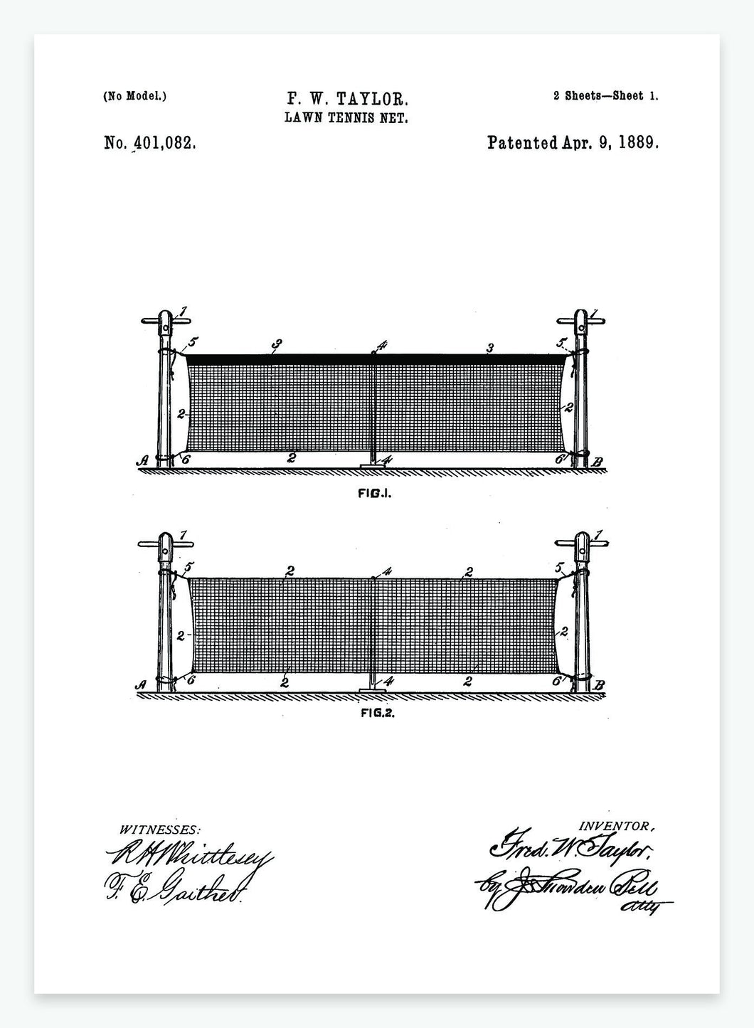 tennisnet | PATENTPLAKAT - decoARTE
