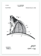 brandmandshjelm | PATENTPLAKAT - decoARTE