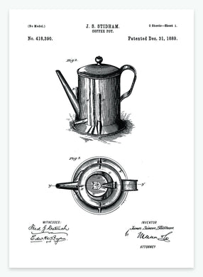 kaffekande | PATENTPLAKAT - decoARTE