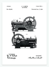 Indlæs billede til gallerivisning gasmotor | PATENTPLAKAT - decoARTE
