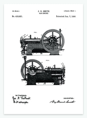 gasmotor | PATENTPLAKAT - decoARTE
