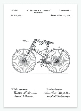 cykel | PATENTPLAKAT - decoARTE