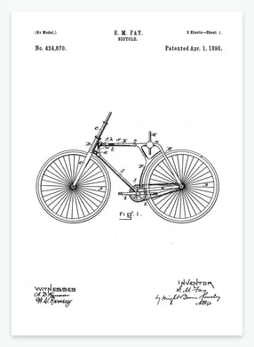 cykel | PATENTPLAKAT - decoARTE
