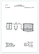 apparat til vinproduktion | PATENTPLAKAT - decoARTE