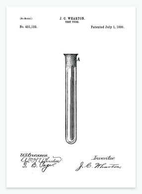 reagensglas | PATENTPLAKAT - decoARTE