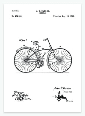 cykel | PATENTPLAKAT - decoARTE
