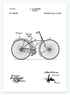 cykel | PATENTPLAKAT - decoARTE