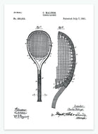 tennisketscher | PATENTPLAKAT - decoARTE