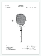 tennisketscher | PATENTPLAKAT - decoARTE