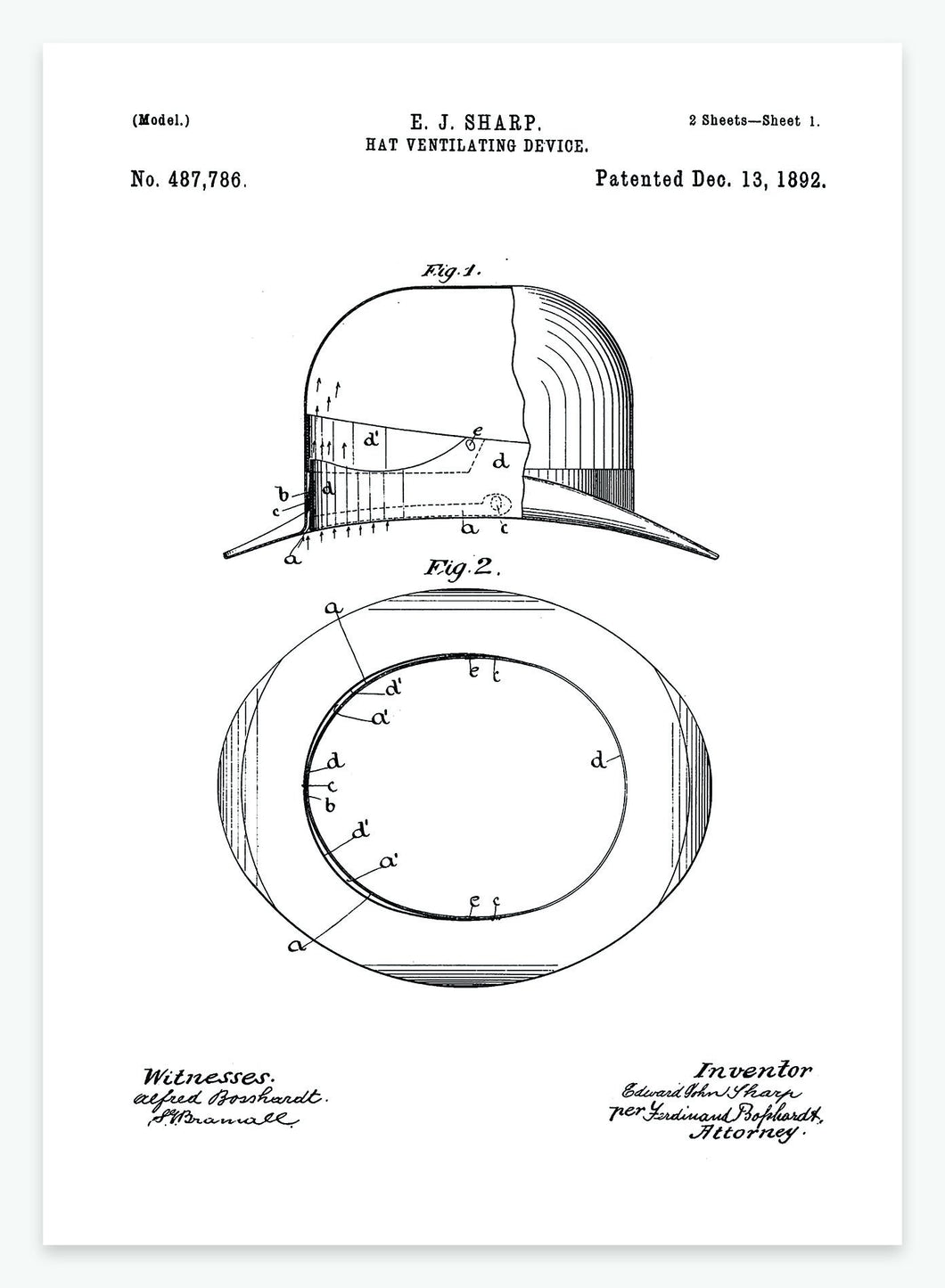 hat | PATENTPLAKAT - decoARTE