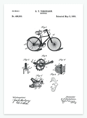 cykel | PATENTPLAKAT - decoARTE