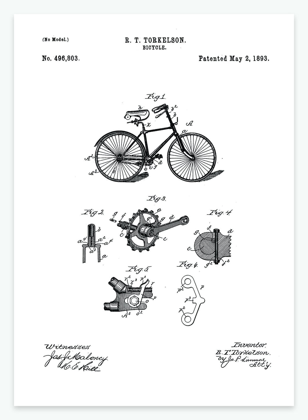 cykel | PATENTPLAKAT - decoARTE