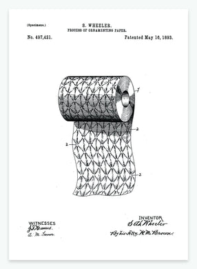 dekoreret toiletpapir | PATENTPLAKAT - decoARTE