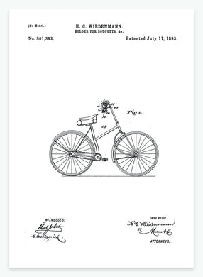 blomstervase til cykler | PATENTPLAKAT - decoARTE