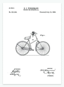 blomstervase til cykler | PATENTPLAKAT - decoARTE
