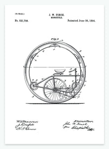 monocykel | PATENTPLAKAT - decoARTE