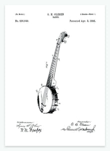banjo | PATENTPLAKAT - decoARTE