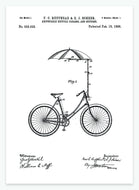 paraply til cykel | PATENTPLAKAT - decoARTE