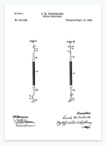 værktøj til tandudtrækning | PATENTPLAKAT - decoARTE
