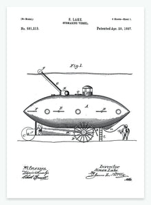ubåd | PATENTPLAKAT - decoARTE