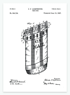 posttaske | PATENTPLAKAT - decoARTE