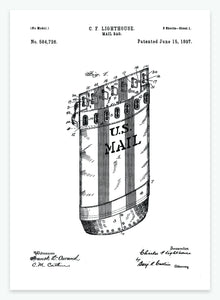 posttaske | PATENTPLAKAT - decoARTE