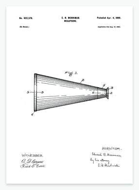 megafon | PATENTPLAKAT - decoARTE