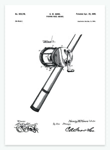 fishing wheel brake | PATENTPLAKAT - decoARTE