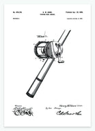 fishing wheel brake | PATENTPLAKAT - decoARTE