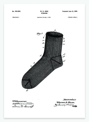 strømpe | PATENTPLAKAT - decoARTE