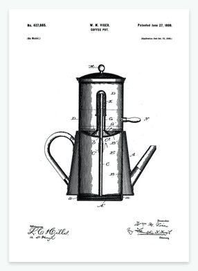kaffekande | PATENTPLAKAT - decoARTE