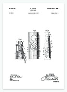saxofon | PATENTPLAKAT - decoARTE