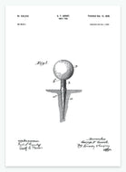 golf tee | PATENTPLAKAT - decoARTE