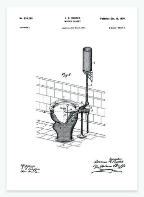 toilet | PATENTPLAKAT - decoARTE