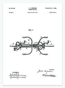 Tandem | Smukt patent til din væg | plakat | poster - decoARTE