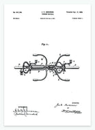 Tandem | Smukt patent til din væg | plakat | poster - decoARTE