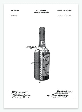 indikator til flasker | PATENTPLAKAT - decoARTE
