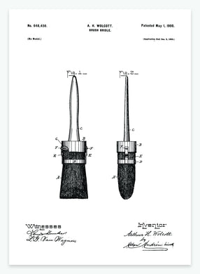Malerbørste | Smukt patent til din væg | plakat | poster - decoARTE
