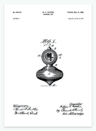 Snurretop | Smukt patent til din væg | plakat | poster - decoARTE