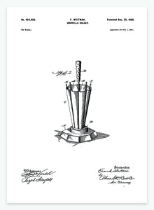 Paraplyholder | Smukt patent til din væg | plakat | poster - decoARTE