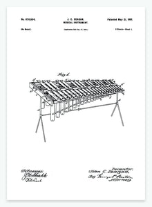 Xylofon | Smukt patent til din væg | plakat | poster - decoARTE