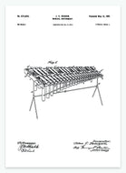 Xylofon | Smukt patent til din væg | plakat | poster - decoARTE