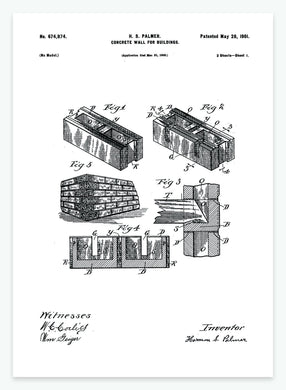 betonvæg | PATENTPLAKAT - decoARTE