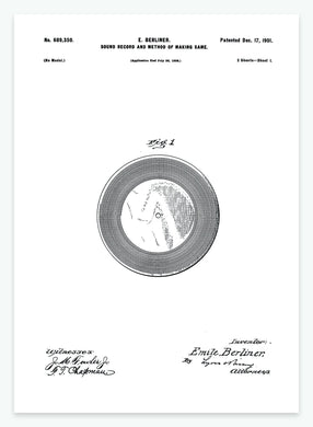 LP | Smukt patent til din væg | plakat | poster - decoARTE