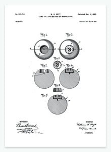 billardkugle | PATENTPLAKAT - decoARTE