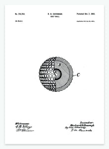 golfbold | PATENTPLAKAT - decoARTE
