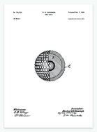 golfbold | PATENTPLAKAT - decoARTE