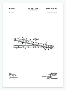 Målestok | Smukt patent til din væg | plakat | poster - decoARTE